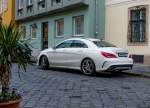 Rückansicht eines Mercedes-Benz CLA. Foto: 04.05.2014.