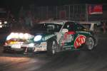 Porsche 911 997 whrend der Nachtveranstaltung der Rally Pneck 2011.