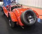 Heckansicht des Alfa Romeo 8C 2300 Gran Sport SWB aus dem Jahr 1932.  Techno Classica Essen am 05.04.2024.