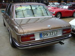 Heckansicht eines BMW E3 3.3Li. 1976 - 1977. Classic Remise Düsseldorf am 25.03.2016.