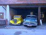 Entdeckt im Februar 1997 in Staufen im Mnstertal. Ein Ford und ein Buick stehen in einer Garage. Danke fr den Hinweis auf die Typen - siehe Kommentar -
