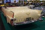 Heckansicht eines Cadillac Series 62 Eldorado Special Sport Convertible Coupe aus dem Jahr 1955. Techno Classica Essen am 06.04.2024.