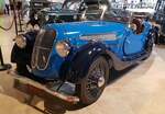 =DKW F4 Ihle Roadster, Bauzeit von 1932 - 1938. Die Karosserie stammt von der Firma Ihle aus Bruchsal. Präsentiert vom Zylinderhaus in Bernkastel-Kues, 04-2023