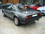 Heckansicht eines Ferrari Mondial Quattrovalvole 3.0 Coupe aus dem Jahr 1984.