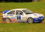 Ford Escort Cosworth whrend der FTE Rally in Ebern WP 1 2011.