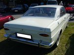 Heckansicht eines Ford Taunus P6 12M Coupe. 1966 - 1970. Oldtimertreffen Duisburg Wedau am 28.08.2016.