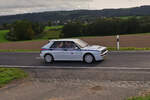 Lancia Delta Integrale, war fast an der Auffahrt zur Sonderprüfung bei der Luxemburg Classic Ralley vorbei gefahren. 29.09.2023