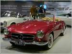 Mercedes Benz SL 190 Cabriolet, Bj 1957, 4 Zyl, 1897 ccm, 105 Ps, max 171 km/h, insgesammt wurden 25881 Einheiten des 190 SL Cabrios gebaut. 10.03.2012