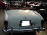Heckansichte eines Mercedes Benz 220 S Cabriolet (W180 II). 1955 - 1960.Classic Remise am 01.11.2011.