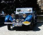 =MG SA Tickford Drophead Coupe`, Bj. 1938, 78 PS, 2322 ccm, steht anl. der ADAC Deutschland Klassik 2017 in Fulda, Juli 2017
