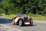 . Rundfahrt mit MG's der 1930 Jahre auf den Strassen im Norden von Luxemburg. 01.08.2014