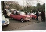 Opel Rekord P2 Cabriolet. Von 1961-1962 verwandelte das Karosseriewerk Autenrieth in Darmstadt ca. 100 Rekord P2 Coupes in hbsche Cabriolets. Der Farbton nannte sich SS2 korallenrot. Ruhrtaloldtimerralley 1991.