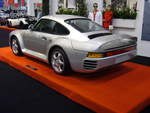 Heckansicht eines Porsche 959. 1986 - 1988. Essen Motor Show am 09.12.2017.