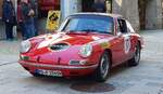=Porsche 911, Bj. 1965, 1990 ccm, 208 PS, während der Präsentation der Rennteilnehmer des Rossbergrennens  Edelweiss-Bergpreis  2022 im Markt Berchtesgaden.