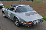 Heckansicht Porsche 911 T, bei der Luxemburg Classic Rallye. 29.09.2023