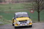 Renault 5 Turbo bei der Streckenbesichtigung der Rally Sonnefeld (AMC Hohe Alitz) am 20.04.2013. (Gustavo Farias/ Rocio Pintos/ 101)
