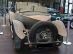 Heckansicht eines Rolls Royce Phantom I von 1928 mit einer interessanten Bootsheckkarosserie. Classic Remise Dsseldorf am 05.01.2013.