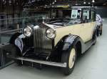 Rolls Royce 20/25 Sports Tourer Saloon mit Hooper Karosserie in mason black & ivory tusk von 1934. 21.03.2010 im Düsseldorfer Meilenwerk.