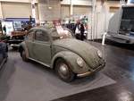 VW Typ 1 des Modelljahres 1951. Für diesen unrestaurierten Scheunenfund aus Schweden wurden tatsächlich € 39.000,00 als Verkaufspreis aufgerufen. Techno Classica Essen am 24.03.2018.