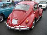Heckansicht eines VW Typ 1  Käfer  in Exportausführung aus dem Jahr 1965. Techno Classica Essen am 13.04.2023.