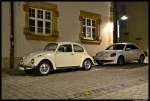 Alt und neu... Mein VW-Kfer 1300, Baujahr 1969 und The 21st Century Beetle, Baujahr 2012 am 25. November 2012 im mittelfrnkischen Stdtchen Roth.