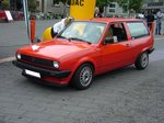 VW Polo II Kombilimousine. 1981 - 1994. Es waren folgende Motorisierungen lieferbar: 1043 cm³ mit 40 PS, 1093 cm³ mit PS und 1272 cm³ mit 60 PS. Mülheim an der Ruhr am 22.05.2016.