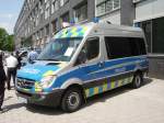 Ein Mercedes Benz Sprinter des Polizei als Mobile Wache fr Verkehrsgrokontrollen am 28.05.11 in Frankfurt am Main 
