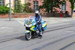 Polizei Darmstadt BMW Motorrad am 04.05.24 in der Innenstadt