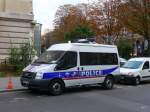 Polizei Paris - Ford Transit 75N5756 unterwegs in der Stadt Paris am 16.10.2009