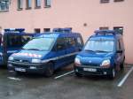 Einsatswagen Peugeot Expert und Renault Kangoo am 19/02/10.