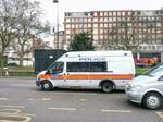 Polizeiwagen in London am 4.3.14.