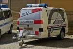 Dieser schne Anhnger der luxemburgischen Polizei, zum transportieren Ihres Museumsmaterials,  war beim „Tag der Polizei in Mersch“ auch zu sehen.