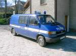 VW Transporter T4 mit langem Radstand, der polnischen Polizei, gesehen 07/2006 in Polen.