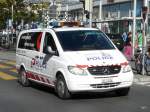 Polizei Lausanne unterwegs mit Mercedes in Lausanne am 03.09.2013