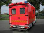Rettungswagen (RTW) des Landkreises Viersen, auf Basis eines Mercedes Benz Sprinter 518 CDi NCV3 und dem medizinischen Kofferauf- und Ausbau durch die Firma Fahrtec.