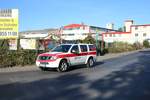 Malteser Nissan Armarda Notartztfahrzeug am 29.09.18 bei der Katastrophenschutzübung Frankopia in Frankfurt am Main Osthafen