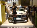 Ford Mustang Fastback als aufgebrezelter Polizeiwagen/Showcar. Essen Motorshow.