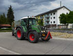 Fendt Traktor mit Ladewagen unterwegs in Buchs/AG am 12.07.2019