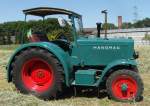 Hanomag R40 Bj.1946 am 27.Mai 2012 in Vennikel.Der Traktor ist mit einem Hanomag D57 60PS Motor(Original D52 40PS)unterwegs.Brenstark aber nicht mehr Original!!!