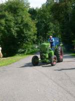 Dieser aus Ungarn angereiste Traktor war ebenfalls auf der groen Runde beim Bulldogtreffen unterwegs