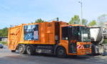 MB ECONIC 2628 mit Erdgasantrieb Müllentsorgungsfahrzeug der Berliner Stadtreinigung (BSR MN 448) am 05.08.20 Berlin Marzahn.
