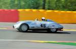 Mitzieher des COOPER Jaguar T33, Bauj.1954, 3442 ccm, bei der Woodcote Trophy & Stirling Moss Trophy, am 20.Sep.2014 in Spa Francorchamps.