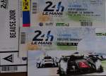 Eintrittskarte, Tribühnenkarte und Campingplatzkarte zum 82. 24 Stundenrennen Le Mans vom 14./15. Juni 2014 