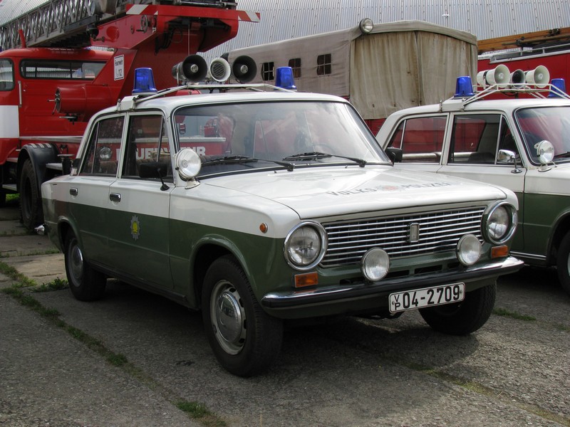 Pkw Lada 2101 Funkstreifenwagen der Volkspolizei beim Museumsfest des 