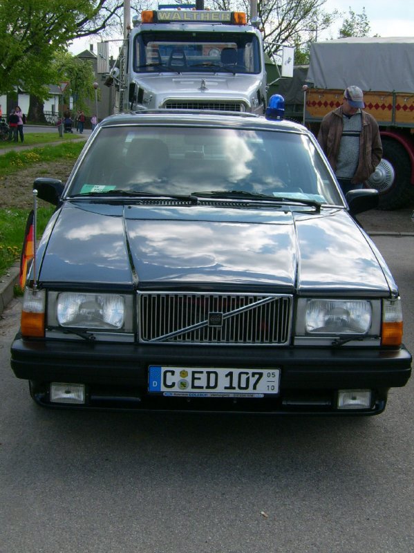 Volvo der ehemaligen DDR Regierung beim Oldtimertreffen am 1.Mai am schs. Nutzfahrzeugmuseum in Hartmannsdorf