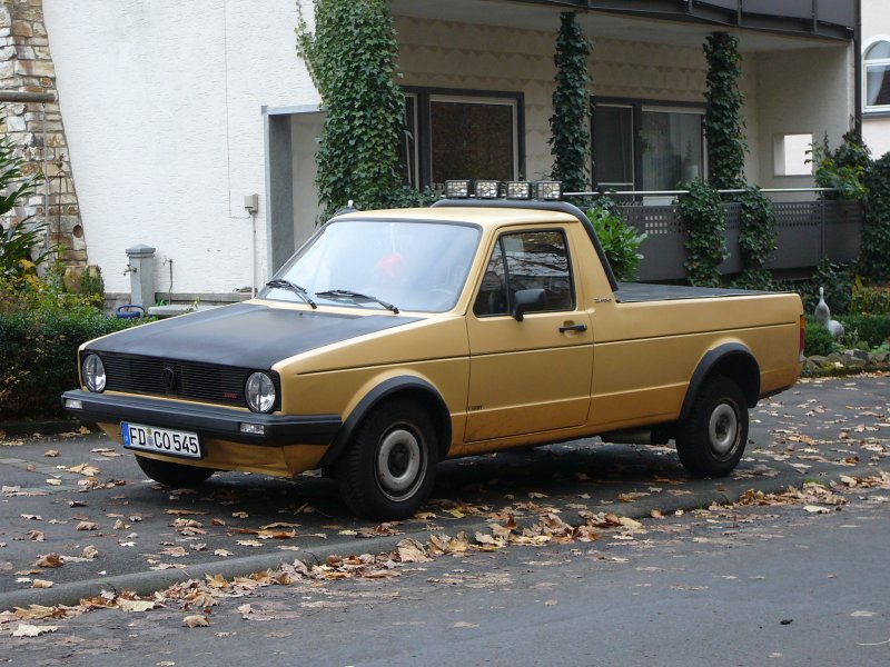 VW Caddy in der Golf I - Variante, gesehen in 36129 Gersfeld