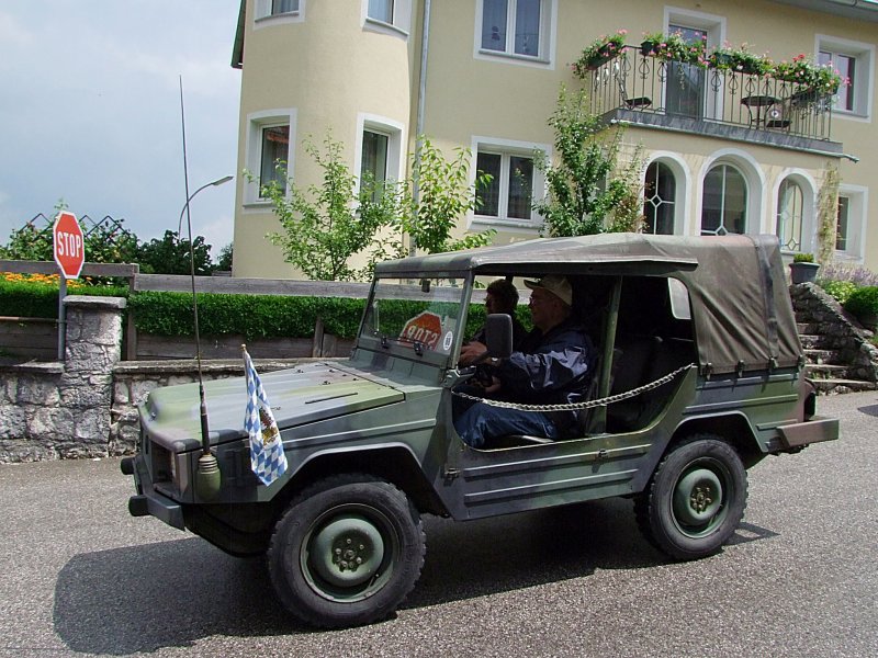VW-Iltis-183,Bj1979 hat 75PS und nimmt bei der Oldtimerausfahrt in Neukirchen/Vckla teil; 090705