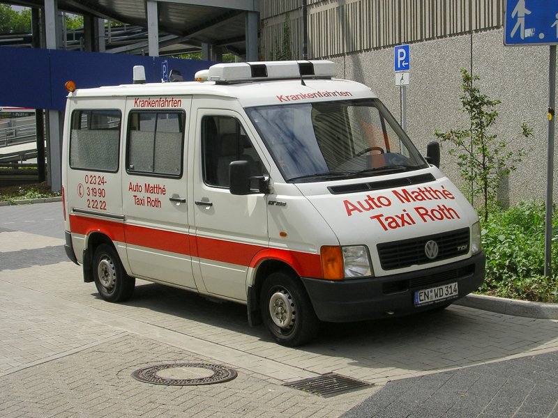 VW TDI fr Krankenfahrten von Taxi Roth.(21.08.2008)