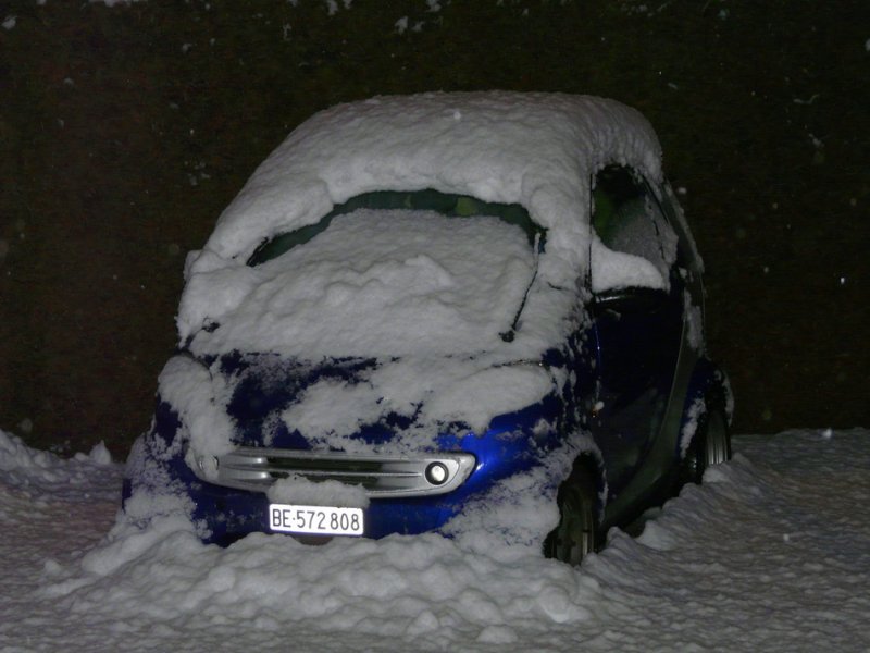 Winterimpressionen Smart im Schnee .. Foto vom 31.12.2008