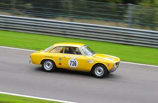 ALFA ROMEO Sprint GT, mitgezogen beim Historic Motor Racing News U2TC Rennen, 6h Spa Classic am 19.September